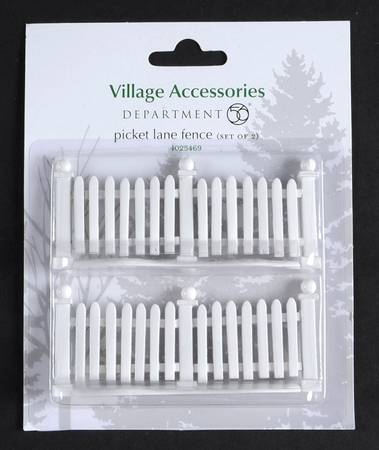 General Village Accessories Picket Lane Fence - With Box Bx695