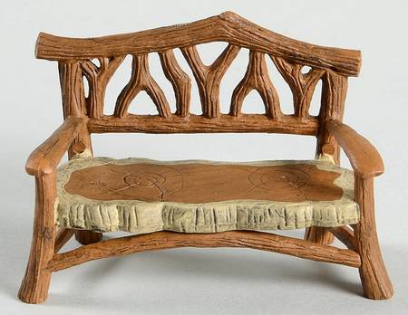 General Village Accessories Woodland Bench - With Box Bx688