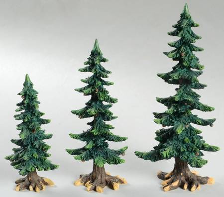 General Village Tree Accessories Pine Trees With Pine Cones - No Box by Department 56