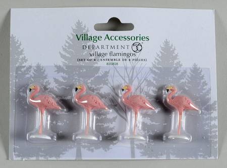 General Village Accessories Village Flamingos - With Box-Bx560