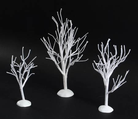 General Village Tree Accessories White Bare Trees - Boxed