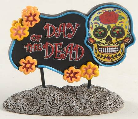 Day of the Dead - Snow Village Day Of The Dead Sign - Boxed