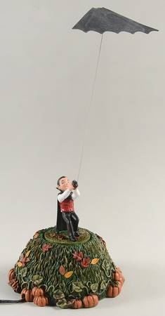 Snow Village Halloween Bat Kite Fright - Boxed