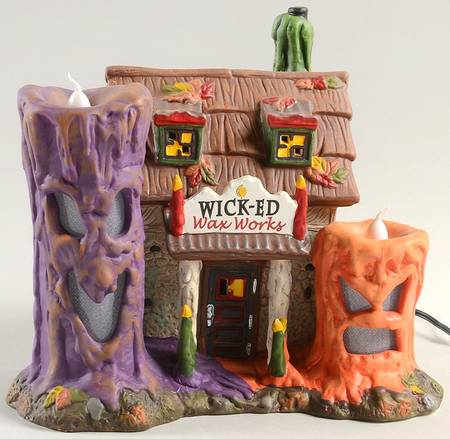 Snow Village Halloween Wicked Wax Works - Boxed