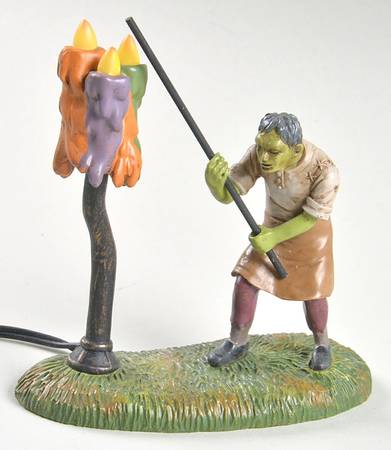 Snow Village Halloween Lighting The Wicked Waxes - Boxed