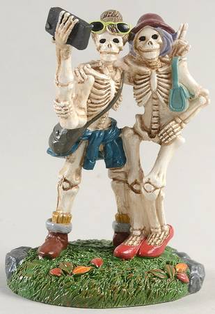 Snow Village Halloween Skelfie - Boxed
