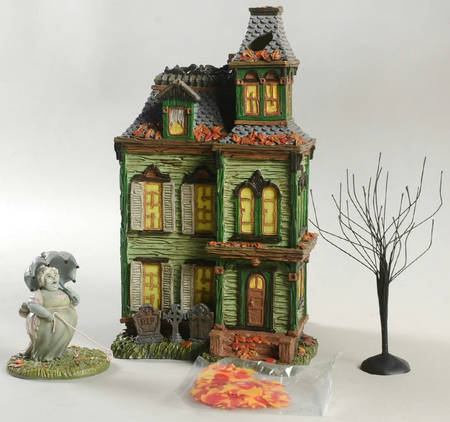 Snow Village Halloween Hazel's Haunted House - Boxed