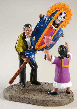 Day of the Dead - Snow Village Celebrating Lady Of Guadalupe - Boxed