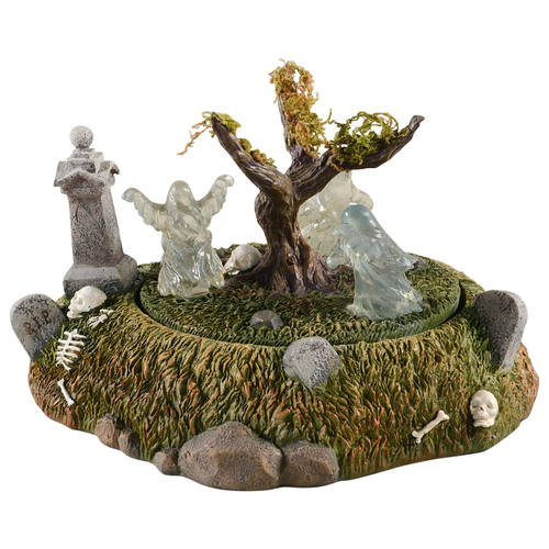Snow Village Halloween Graveyard Ghost Dance - Boxed