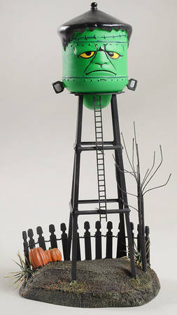 Snow Village Halloween Frankenstein's Water Tower - With Box Bx657