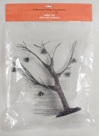 Snow Village Halloween Spider Tree - With Box Bx698