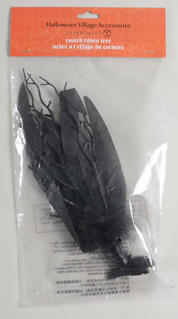 Snow Village Halloween Rotted Raven Tree - With Box Bx677