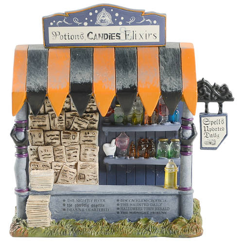 Snow Village Halloween Spells & Potions Kiosk - With Box-Bx541