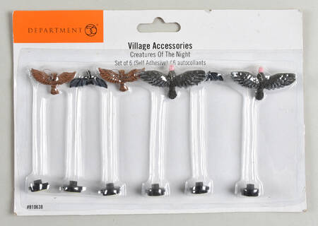 Snow Village Halloween Creatures Of The Night-Set Of 6 - Boxed