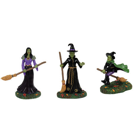 Snow Village Halloween Ghouls & Goblins Set Of 3 - With Box Bx745