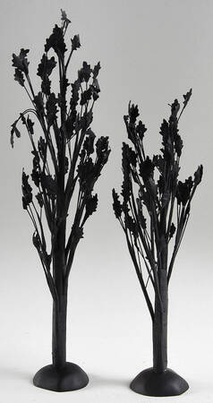 Snow Village Halloween Spooky Shadows Oak Trees - Boxed