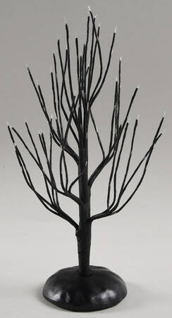 Snow Village Halloween Twinkle Branch Tree - Black - With Box Bx773