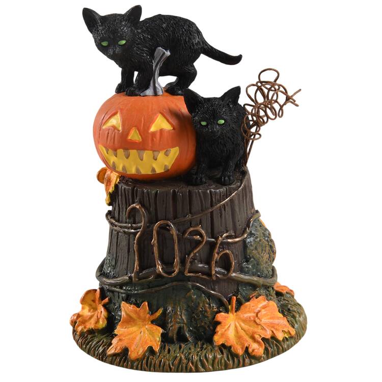 Snow Village Halloween Feline Noir 2026 - 50 Years - With Box Bx775