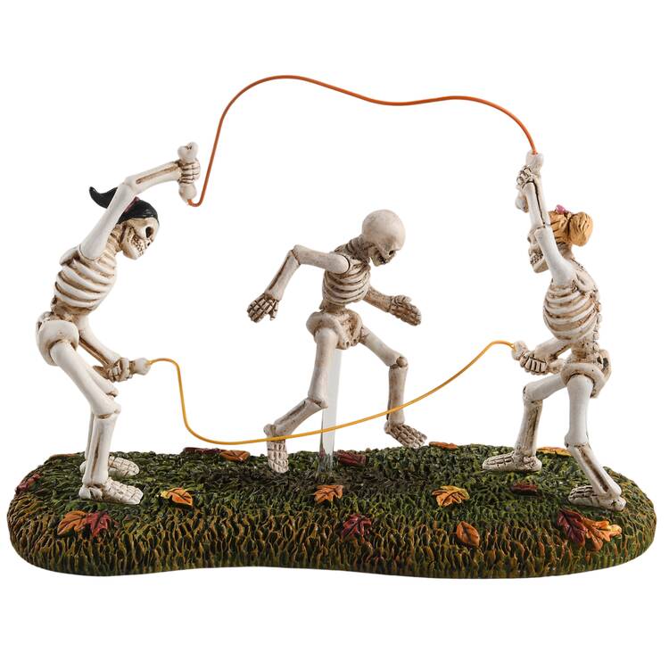 Snow Village Halloween Bones Double Dutch - With Box Bx776