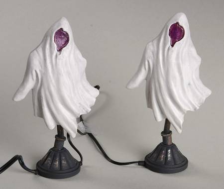 Snow Village Halloween Halloween Ghost Street Lamps - With Box Bx432