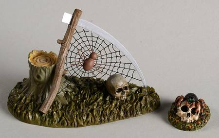 Snow Village Halloween Creepy Creatures Spiders - Boxed