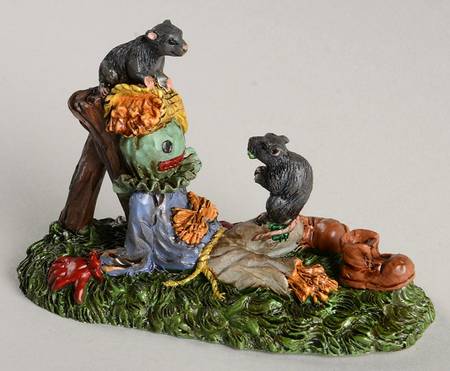 Snow Village Halloween Creepy Creatures Rats - Bx415 With Box