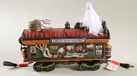 Haunted Rails - Snow Village Halloween Scary Ghost Hauler - Boxed