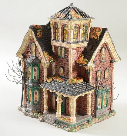 Snow Village Halloween Ghastly's Haunted Villa - Boxed