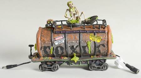 Haunted Rails - Snow Village Halloween Toxic Waste Car - Boxed