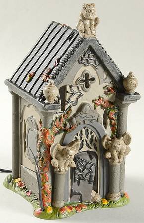 Snow Village Halloween Haunted Crypt - Boxed