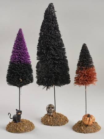 Snow Village Halloween Festive Halloween Sisals - No Box