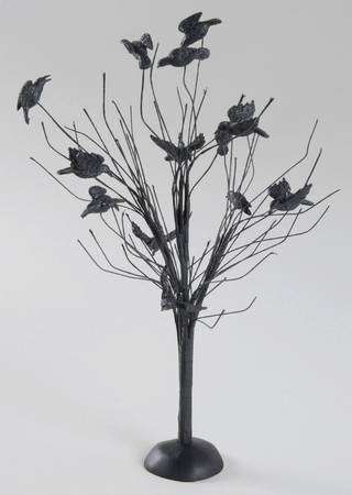 Snow Village Halloween Murder Of Crows, Tree - Boxed