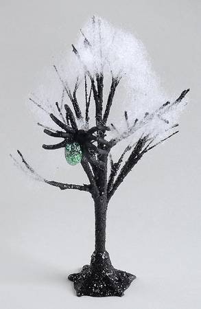 Snow Village Halloween Haunted Spider Tree - With Box