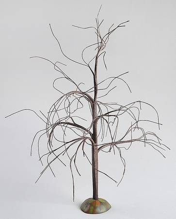 Snow Village Halloween Creepy Craggy Tree - With Box