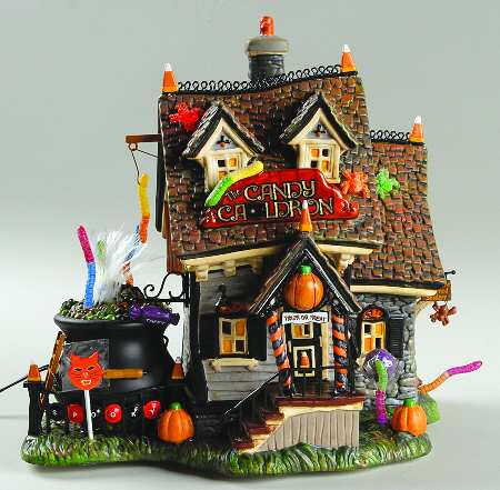 Snow Village Halloween Candy Cauldron - Boxed