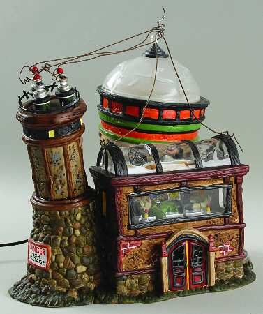 Snow Village Halloween Dr Lunatic's Laboratory - Boxed