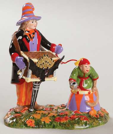 Snow Village Halloween Ghastly Organ Grinder - Boxed