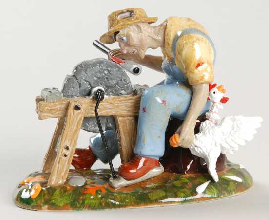 Snow Village Halloween An Ax To Grind - Boxed