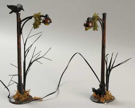 Snow Village Halloween Scary Street Lights-Set Of 2 - Boxed