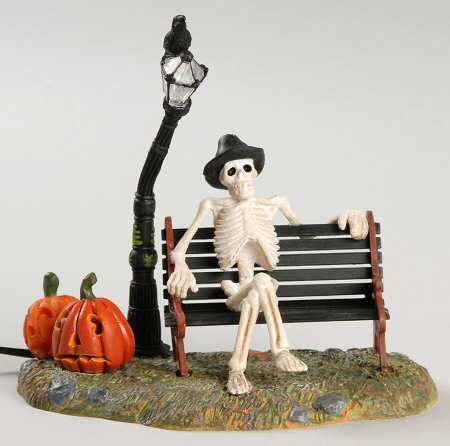 Snow Village Halloween Resting My Bones - Boxed