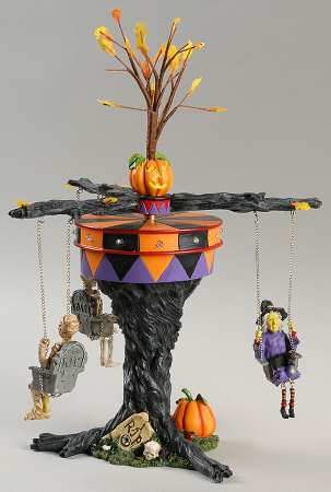 Snow Village Halloween Swinging Ghoulies - Boxed