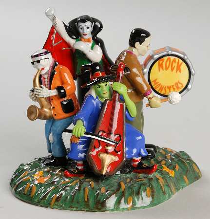 Snow Village Halloween Halloween Monsters Rock Band - Boxed