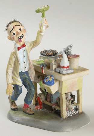 Snow Village Halloween Dr Lunatic The Mad Scientist - Boxed