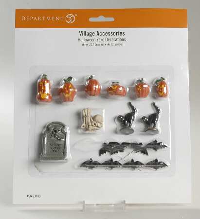 Snow Village Halloween Halloween Yard Decorations-Set Of 22 - Boxed