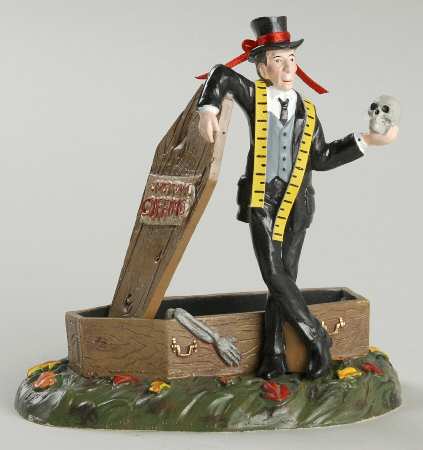 Snow Village Halloween A Grave Undertaker - Boxed