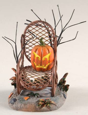 Snow Village Halloween Haunted Porch Rocker - Boxed
