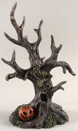 Snow Village Halloween Petrified Tree - No Box