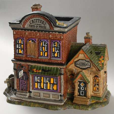 Snow Village Halloween Critter's Pet & Pelts - Boxed