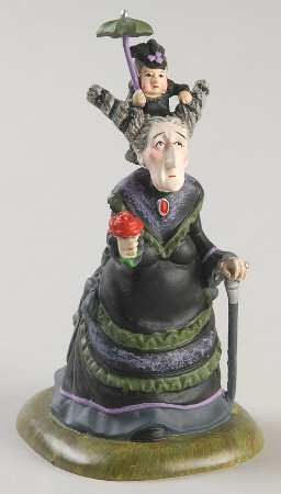 Snow Village Halloween Wilhelmina & Lucille - Bx295 With Box