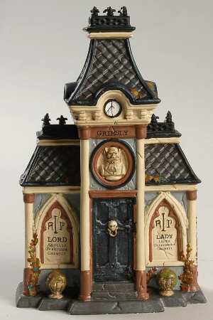 Snow Village Halloween Grimsly's Family Crypt - Boxed